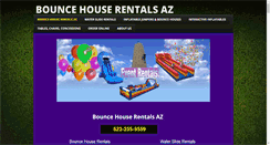 Desktop Screenshot of bouncehouserentalsaz.com